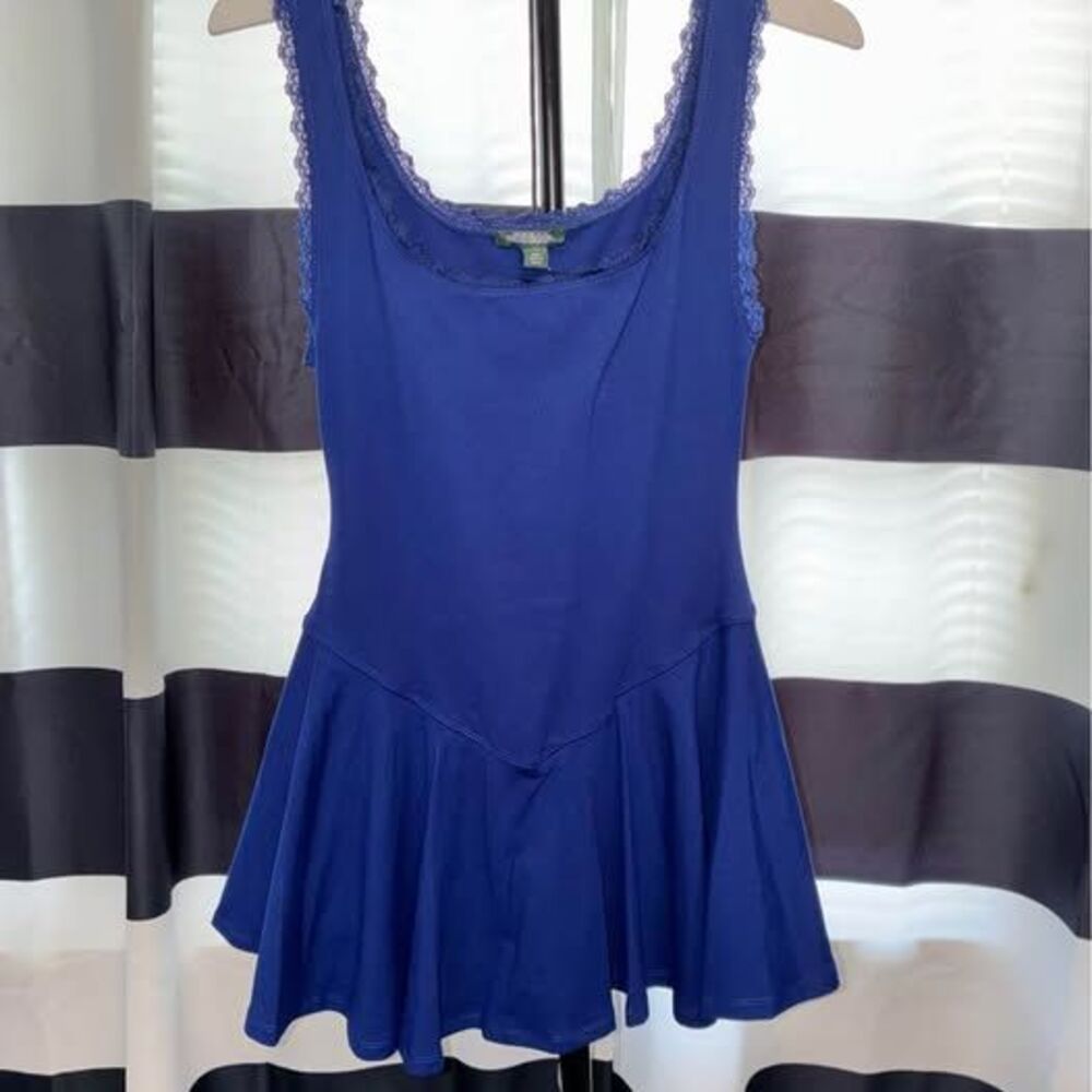 Wild Fable Butterfly Dress Navy Blue Lace Trim XXS Brand New With Tags